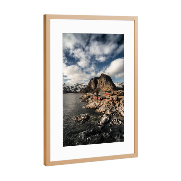 Poster mit Rahmen Kupfer "Lofoten II" artboxONE - Natur,Reise