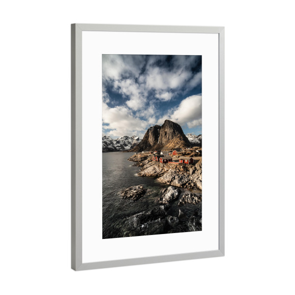 Poster mit Rahmen Silber "Lofoten II" artboxONE - Natur,Reise