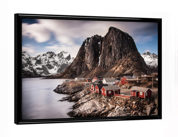 Poster mit schwarzem Rahmen "Lofoten" artboxONE - Natur,Reise