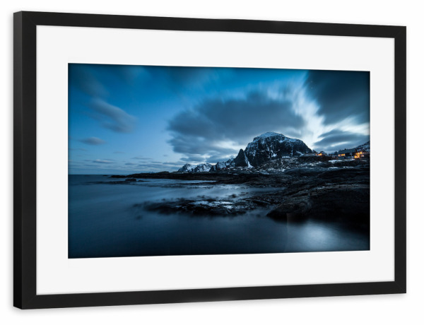 Poster mit Rahmen schwarz "Å i Lofoten" artboxONE - Natur,Reise