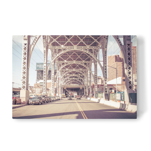 Leinwandbild "RIVERSIDE BRIDGE, NYC" artboxONE - Städte,Städte / New York,Reise,Reise / Länder