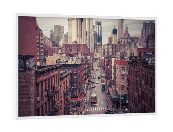 Poster mit weißem Rahmen "STREETS OF NEW YORK 2" artboxONE - Städte,Städte / New York,Reise,Reise / Länder
