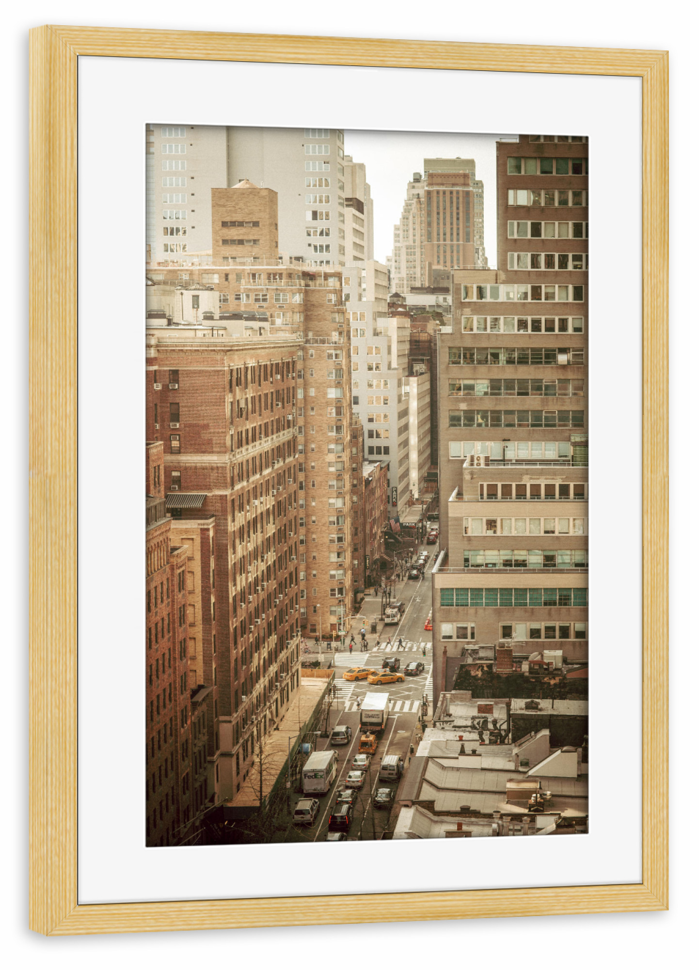 Poster mit Rahmen kiefer "STREETS OF NEW YORK" artboxONE - Städte,Städte / New York,Reise,Reise / Länder