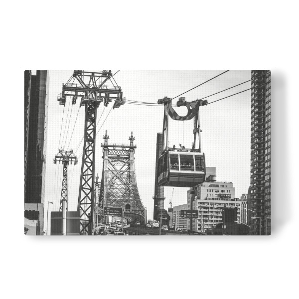 Leinwandbild "ROOSEVELT ISLAND TRAMWAY, NYC" artboxONE - Städte,Städte / New York,Reise,Schwarzweiß