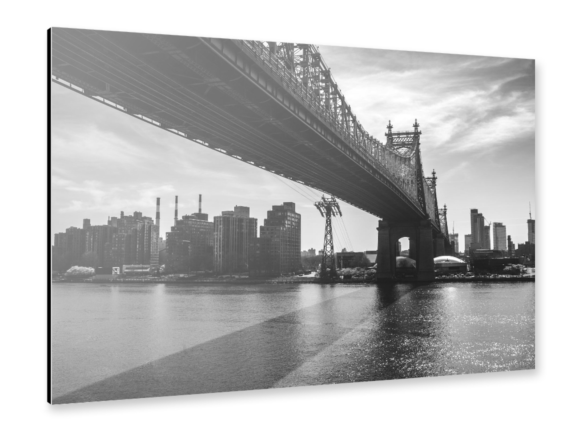 Alu-Dibond "QUEENSBORO BRIDGE, NYC 2" 75x50 cm artboxONE