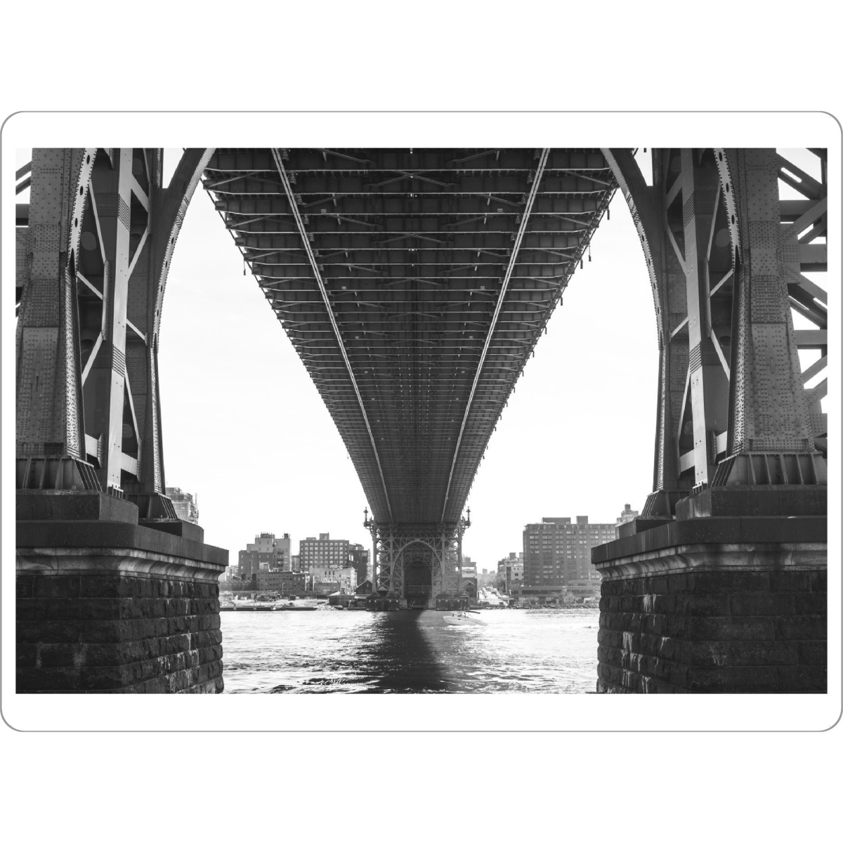 Tischset "QUEENSBORO BRIDGE, NYC" artboxONE - Städte,Städte / New York,Reise,Schwarzweiß,Architektur,Reise / Länder