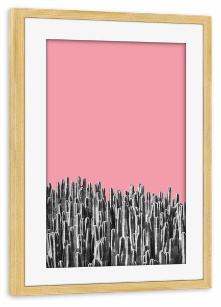 Poster mit Rahmen kiefer "Cacti 02" artboxONE - Natur,Floral