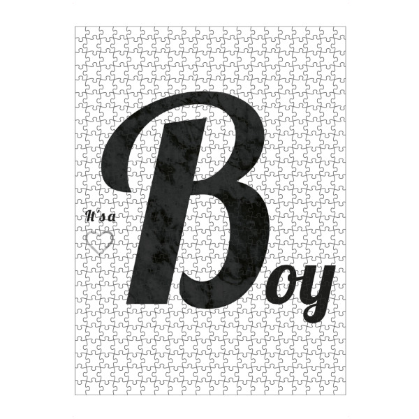artboxONE Puzzle "It ́s a boy" artboxONE - Typografie,Menschen,Schwarzweiß