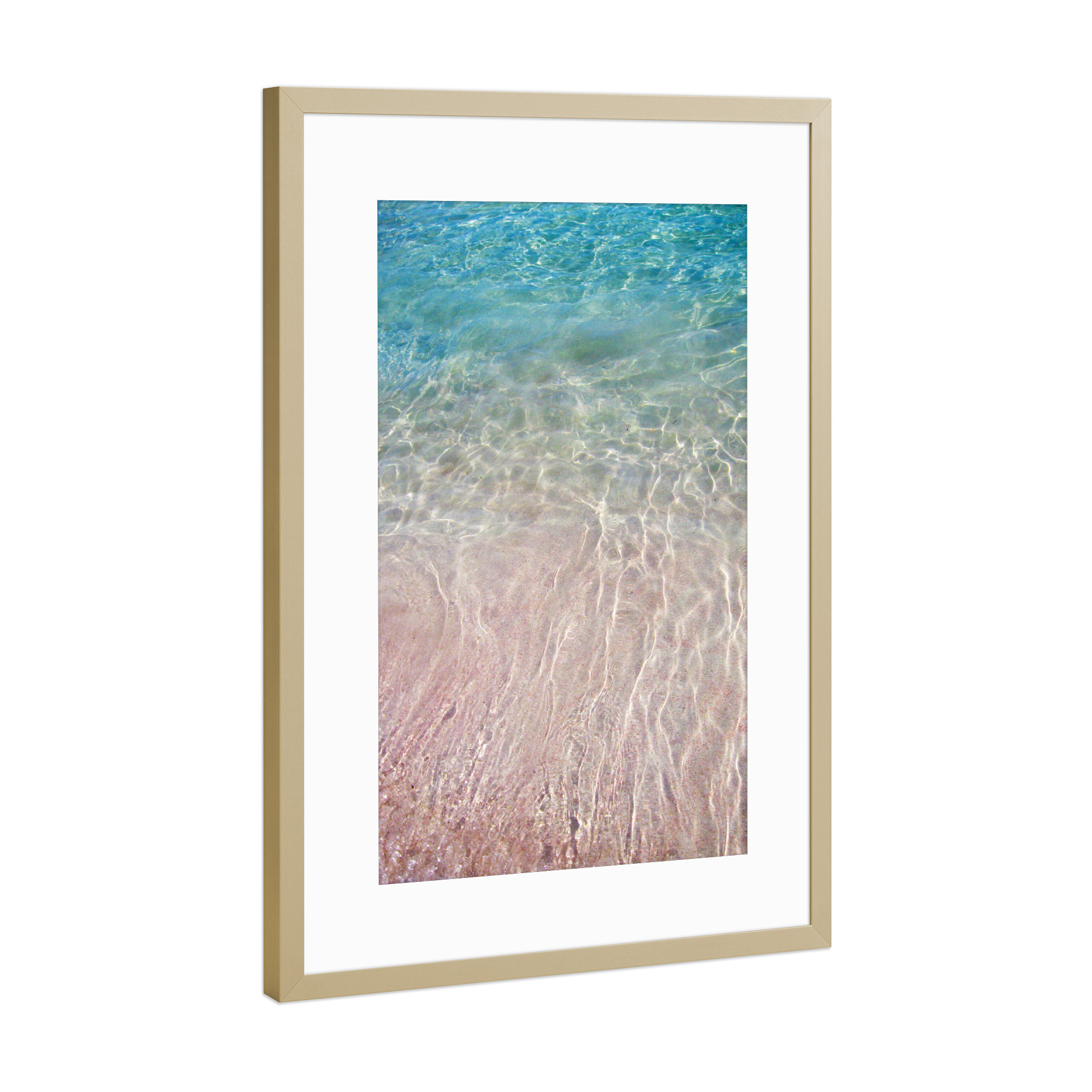 Poster mit Rahmen Gold "Ocean" artboxONE - Natur,Reise
