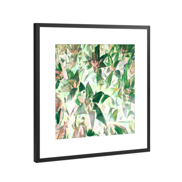 Poster mit Rahmen Schwarz (Metallic) "Jungle Fever" artboxONE - Natur,Floral,Abstrakt