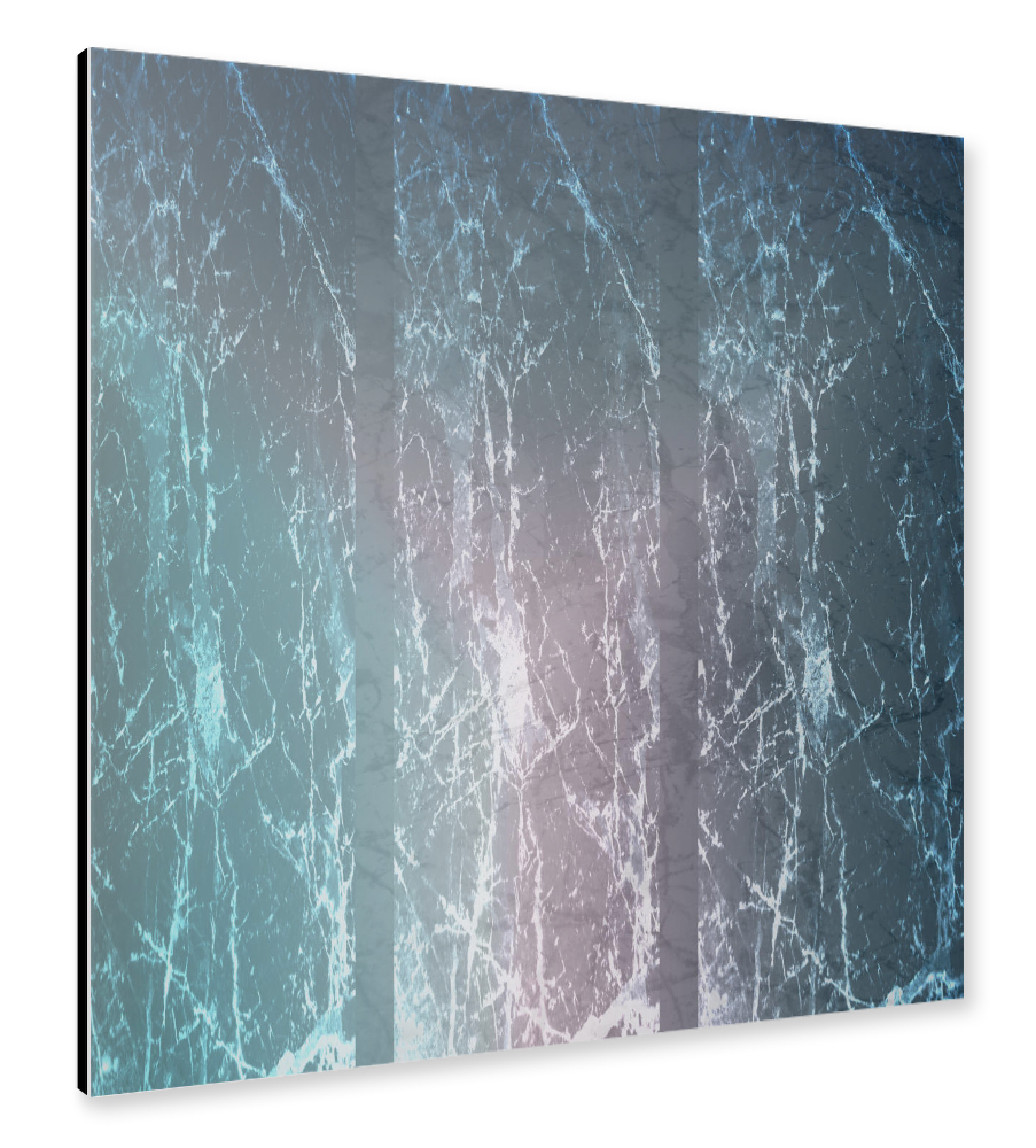 Alu-Dibond "Italian Carrara Marble Revisited (Blue)" 30x30 cm artboxONE