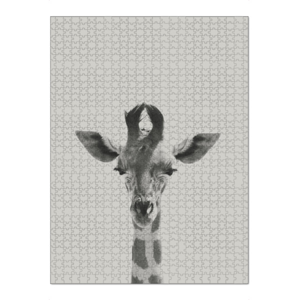 Puzzle Ravensburger "Giraffe 02" artboxONE - Natur,Reise,Tiere,Schwarzweiß,Reise / Afrika - Giraffe,Tier,Natur,Wald,Afrika,Savanne,Widtier