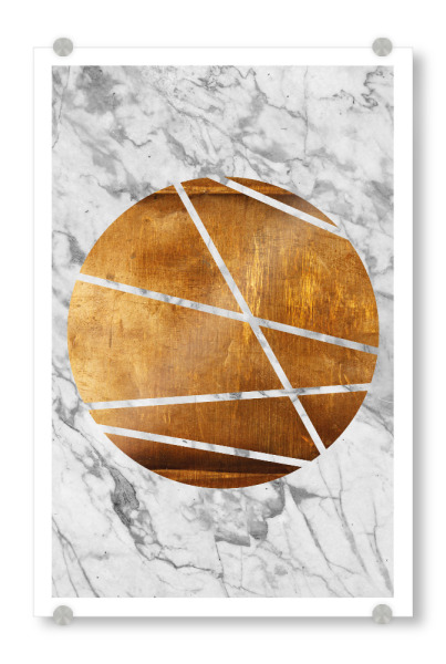 Acrylglasbild "Circle 04" artboxONE - Natur,Abstrakt,Geometrie - Kreis,Kupfer,Marmor,Geometrisch,Muster,Abstrakt,Moderne kunst