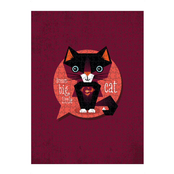 Puzzle Ravensburger "Dream big, little cat" artboxONE - Typografie,Für Kinder,Tiere,Geometrie