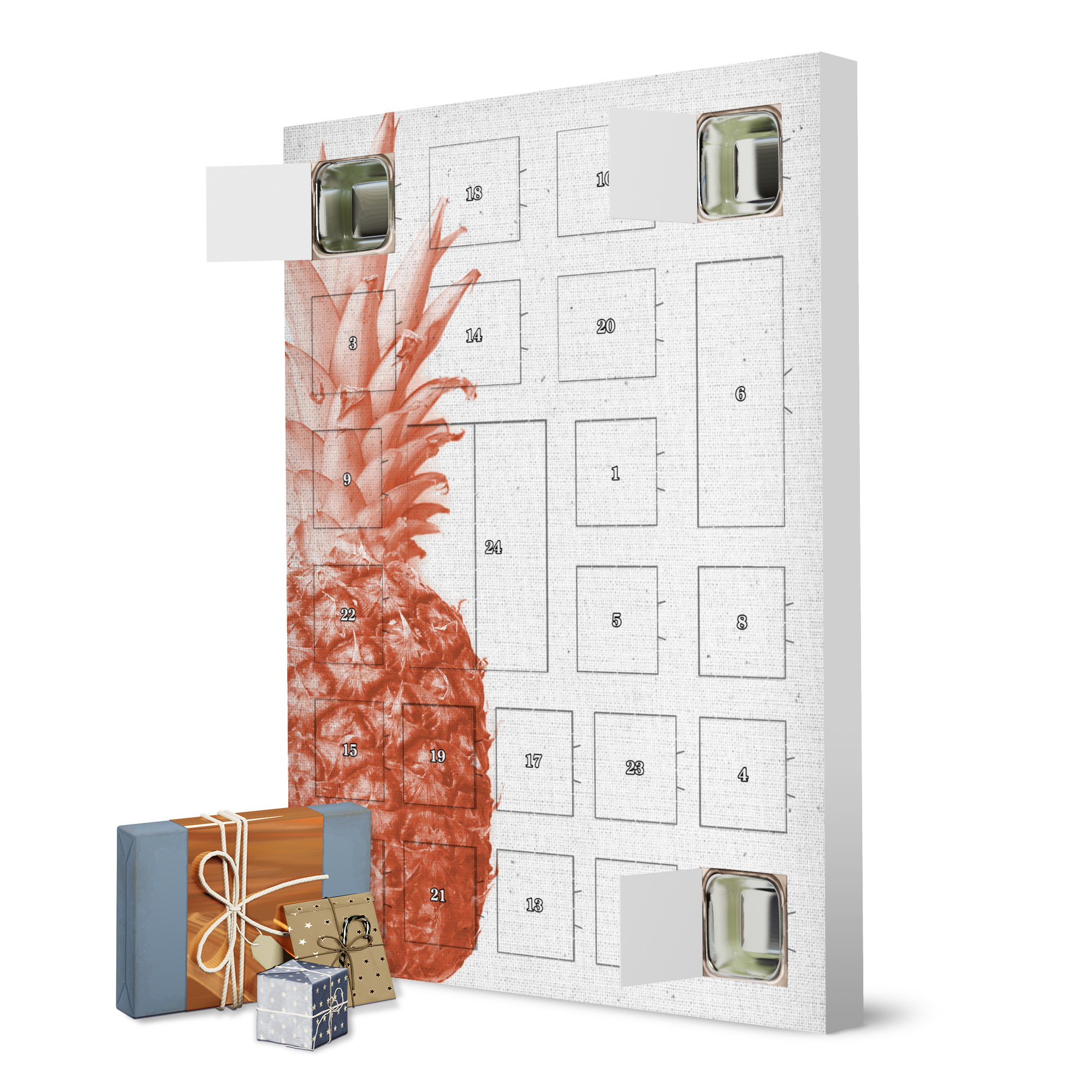 Adventskalender zum Selbstbefüllen Pineapple 06 artboxONE Adventskalender Natur