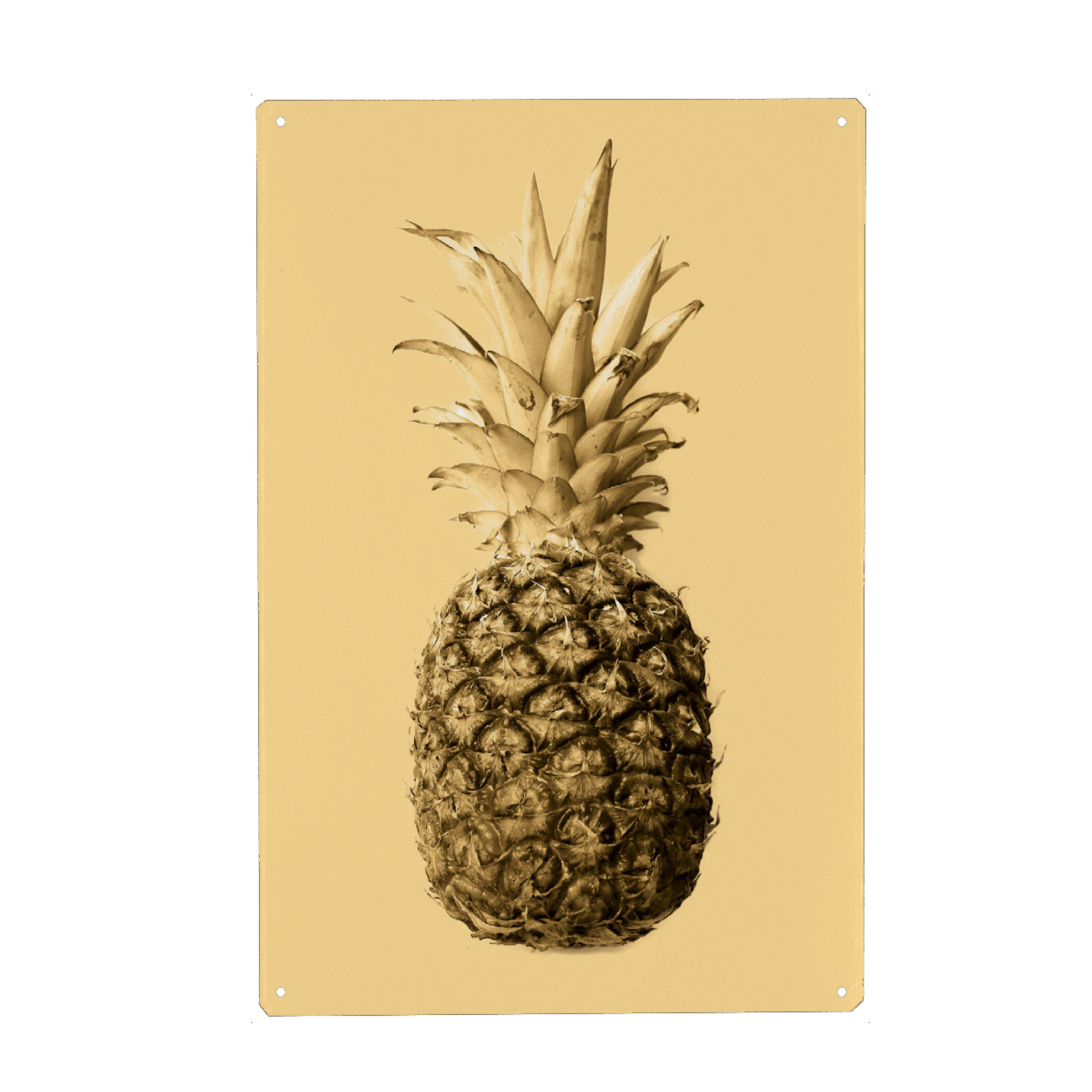 Holzbild "Pineapple 03" artboxONE - Natur,Essen & Trinken,Essen & Trinken / Obst & Gemüse,Festivals
