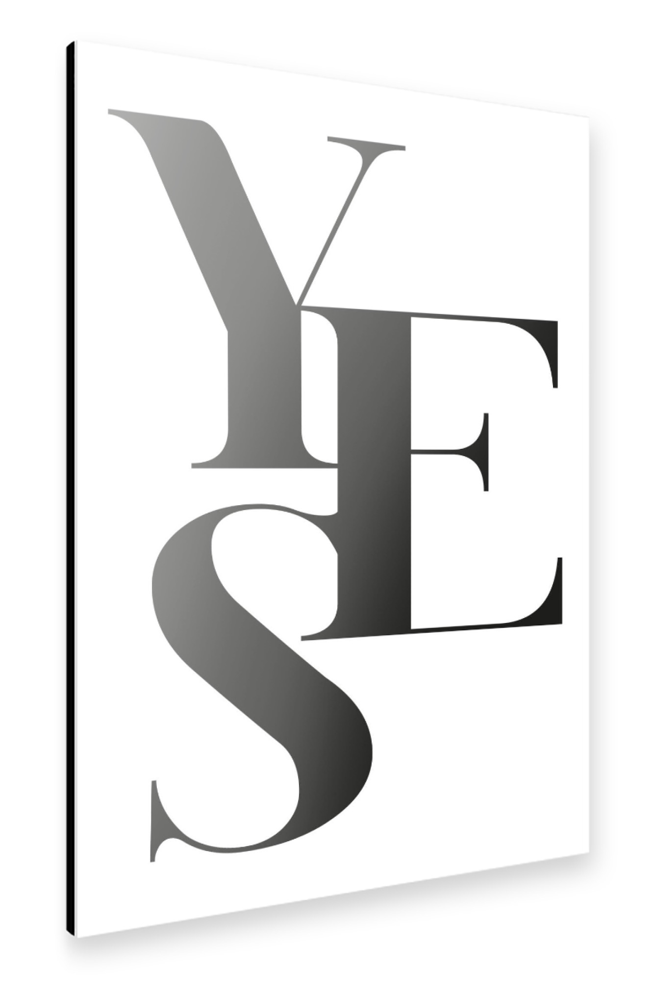 Alu-Dibond "Yes 02" 30x20 cm artboxONE