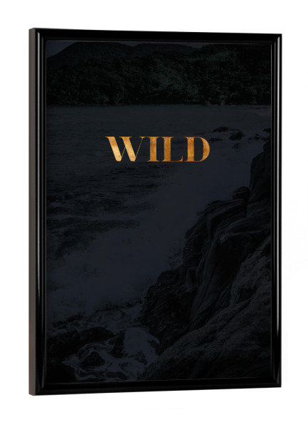 Poster mit schwarzem Rahmen "Wild 01" artboxONE - Natur,Reise,Reise / Strand und Meer