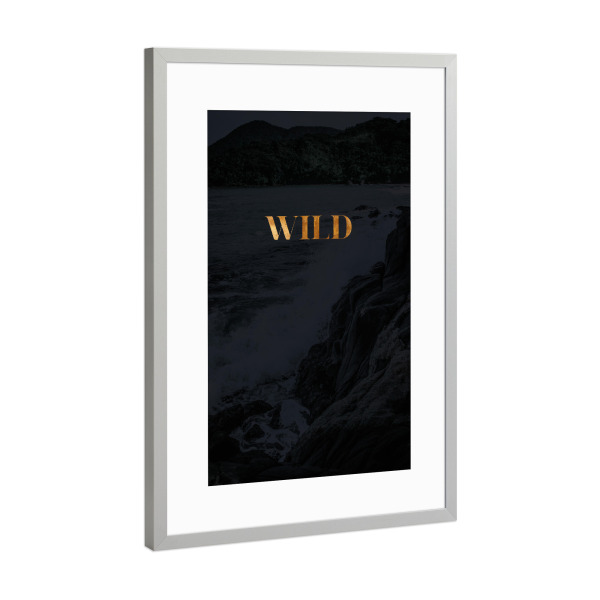 Poster mit Rahmen Silber "Wild 01" artboxONE - Natur,Reise,Reise / Strand und Meer