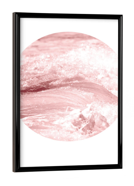 Poster mit schwarzem Rahmen "Wave 01" artboxONE - Natur,Reise,Abstrakt,Reise / Strand und Meer