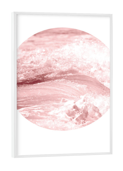 Poster mit weißem Rahmen "Wave 01" artboxONE - Natur,Reise,Abstrakt,Reise / Strand und Meer