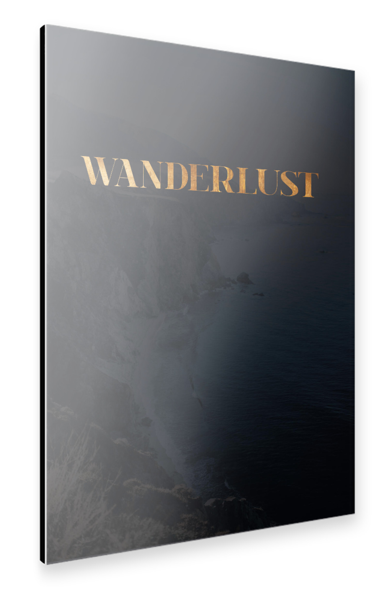 Alu-Dibond "Wanderlust 2" 30x20 cm artboxONE