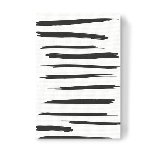 Leinwandbild "Strokes 01" artboxONE - Abstrakt,Schwarzweiß,Geometrie - Striche,Abstakt,Streifen,Strich,Muster,Balken