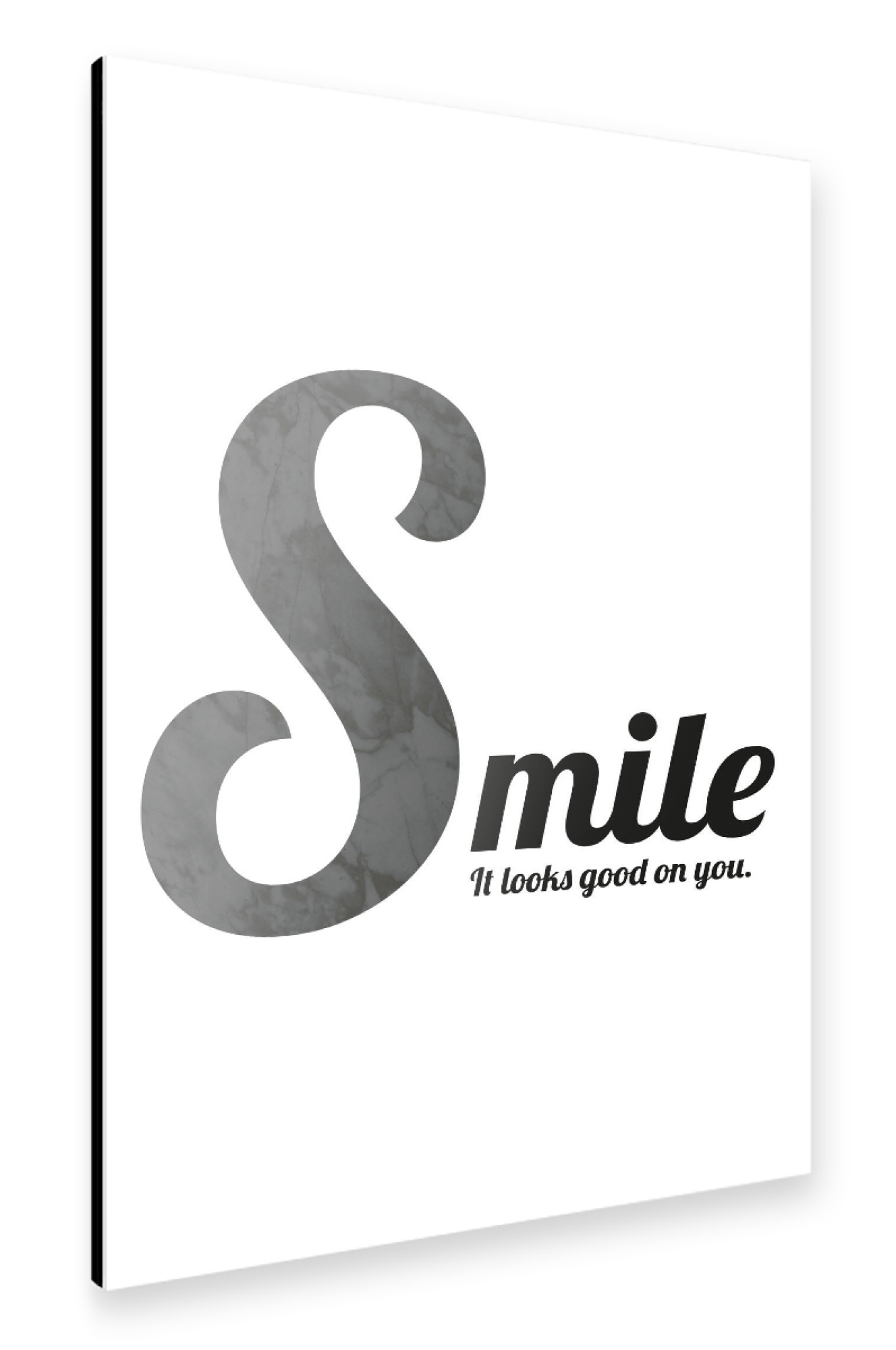 Alu-Dibond "Smile" 30x20 cm artboxONE