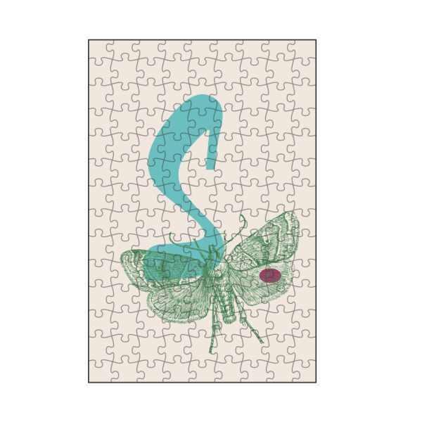 artboxONE Puzzle "S Schmetterling" artboxONE - Natur,Für Kinder,Tiere,Abstrakt - Schmetterling,Butterfly,Tier,Natur,Insekt,Alphabet,Buchstabe