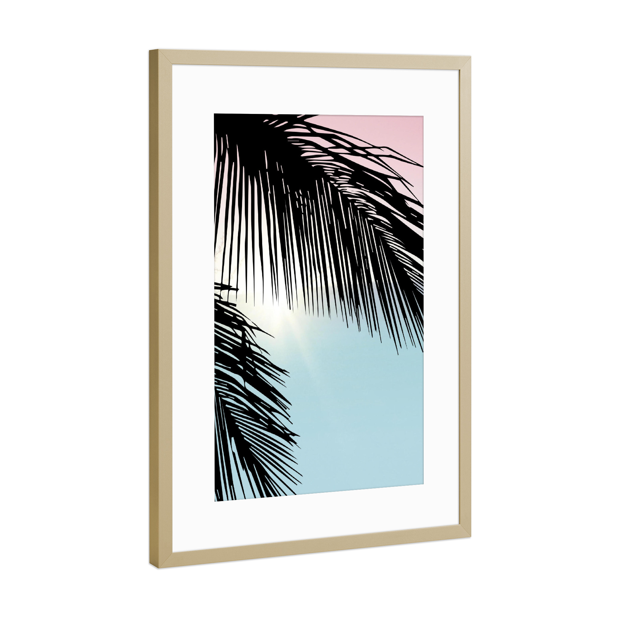 Poster mit Rahmen Gold "Aloha 3" artboxONE - Natur,Reise / Strand und Meer,Festivals