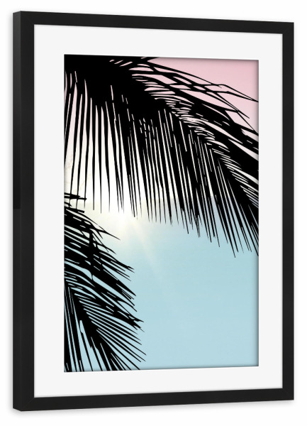 Poster mit Rahmen schwarz "Aloha 3" artboxONE - Natur,Reise / Strand und Meer,Festivals