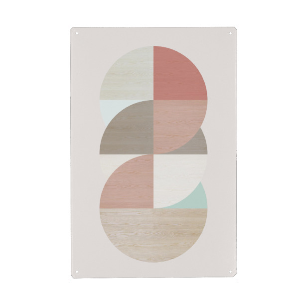Holzbild "Wooden circles" artboxONE - Abstrakt,Geometrie - Kreise,Kreis,Geomtrisch,Geometrie,Holz,Holzstruktur,Minimalistisch,Minimal,Reduziert