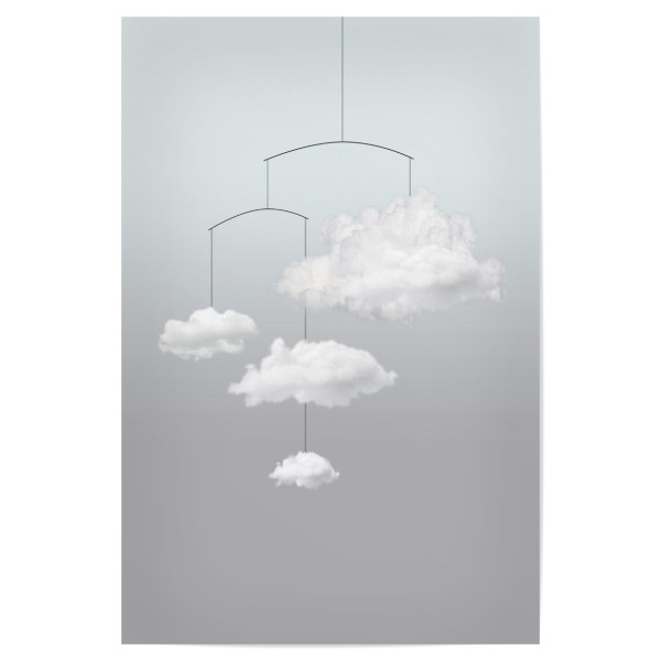 Poster "Wolkenmobile" artboxONE - Natur,Abstrakt,Fiktion - Wolken,Wolke,Mobile,Himmel