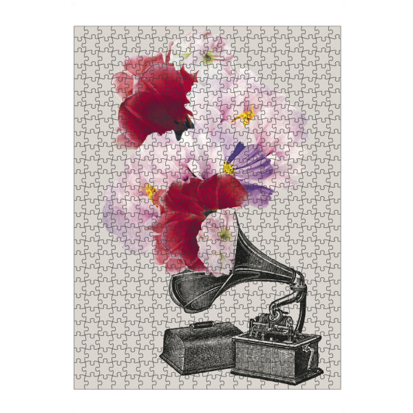 Puzzle Ravensburger "Blumophon" artboxONE - Floral,Musik,Festivals