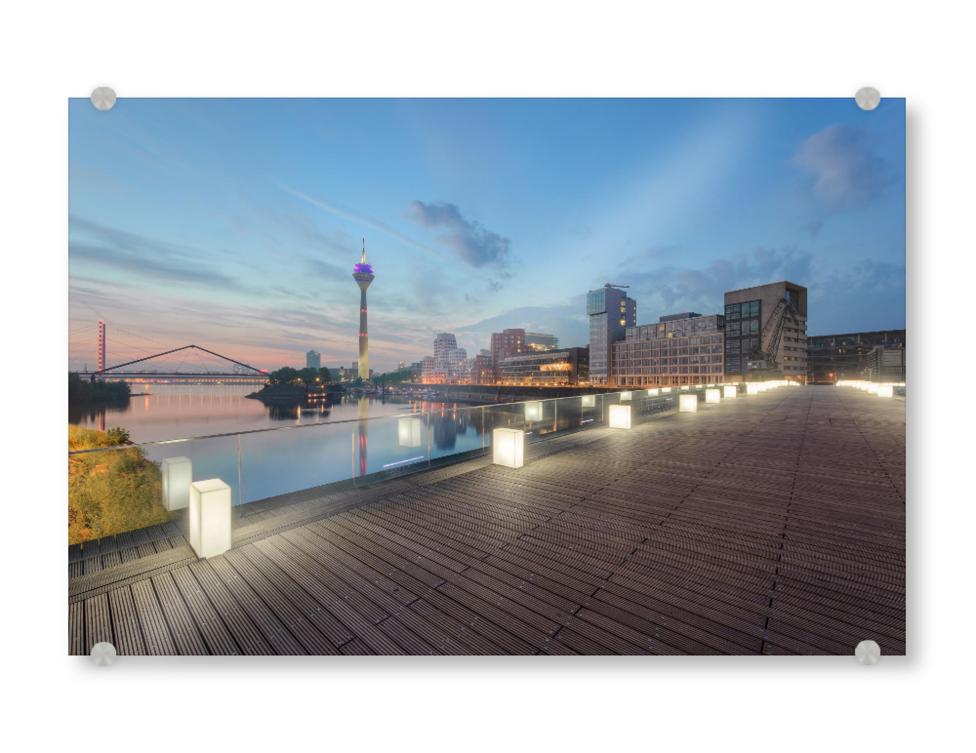 Acrylglasbild "Medienhafen Düsseldorf 3" artboxONE - Reise,Städte / Düsseldorf