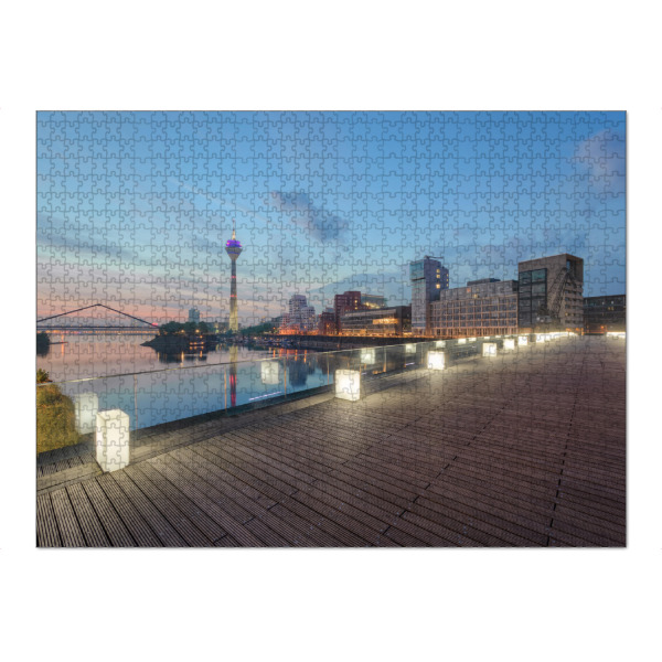 Puzzle Ravensburger "Medienhafen Düsseldorf 3" artboxONE - Reise,Städte / Düsseldorf