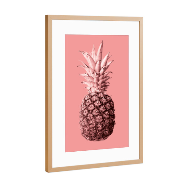 Poster mit Rahmen Kupfer "Pineapple 04" artboxONE - Natur,Essen & Trinken,Essen & Trinken / Obst & Gemüse,Festivals