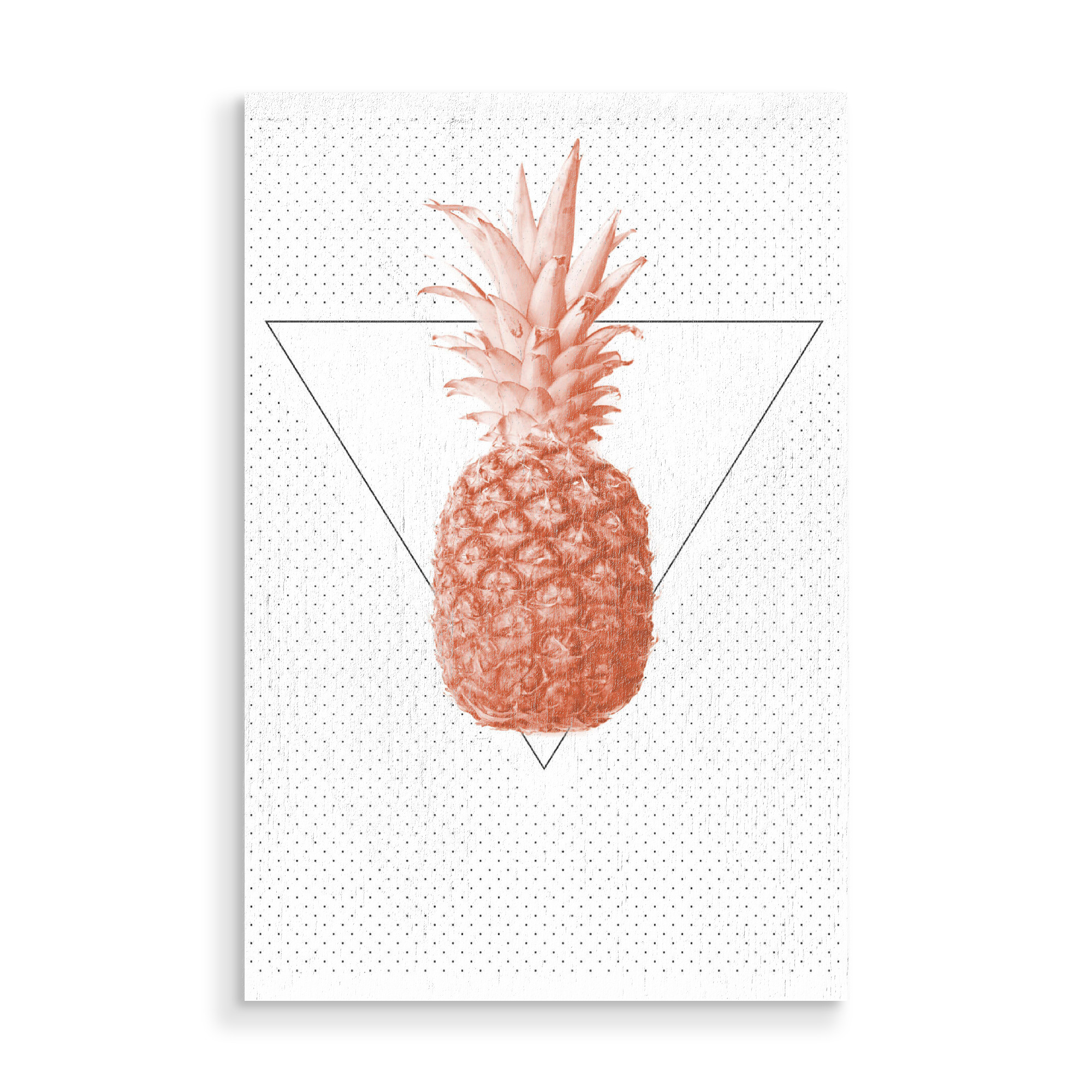 Holzbild "Pineapple 05" artboxONE - Natur,Essen & Trinken,Abstrakt,Geometrie,Essen & Trinken / Obst & Gemüse,Festivals