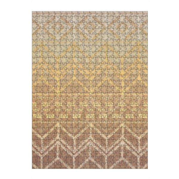 artboxONE Puzzle "Neutral Tan & Gold Tribal Ikat Pattern" artboxONE - Geometrie - Tan,Gold,Tribal,Ikat,Pattern,Muster - Bild tan