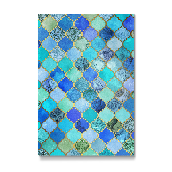 Galerie-Print "Cobalt Blue & Aqua Gold" 30x20 cm artboxONE