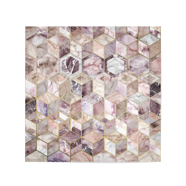 Poster 20x20 cm "Blush Quartz Honeycomb" artboxONE - Geometrie