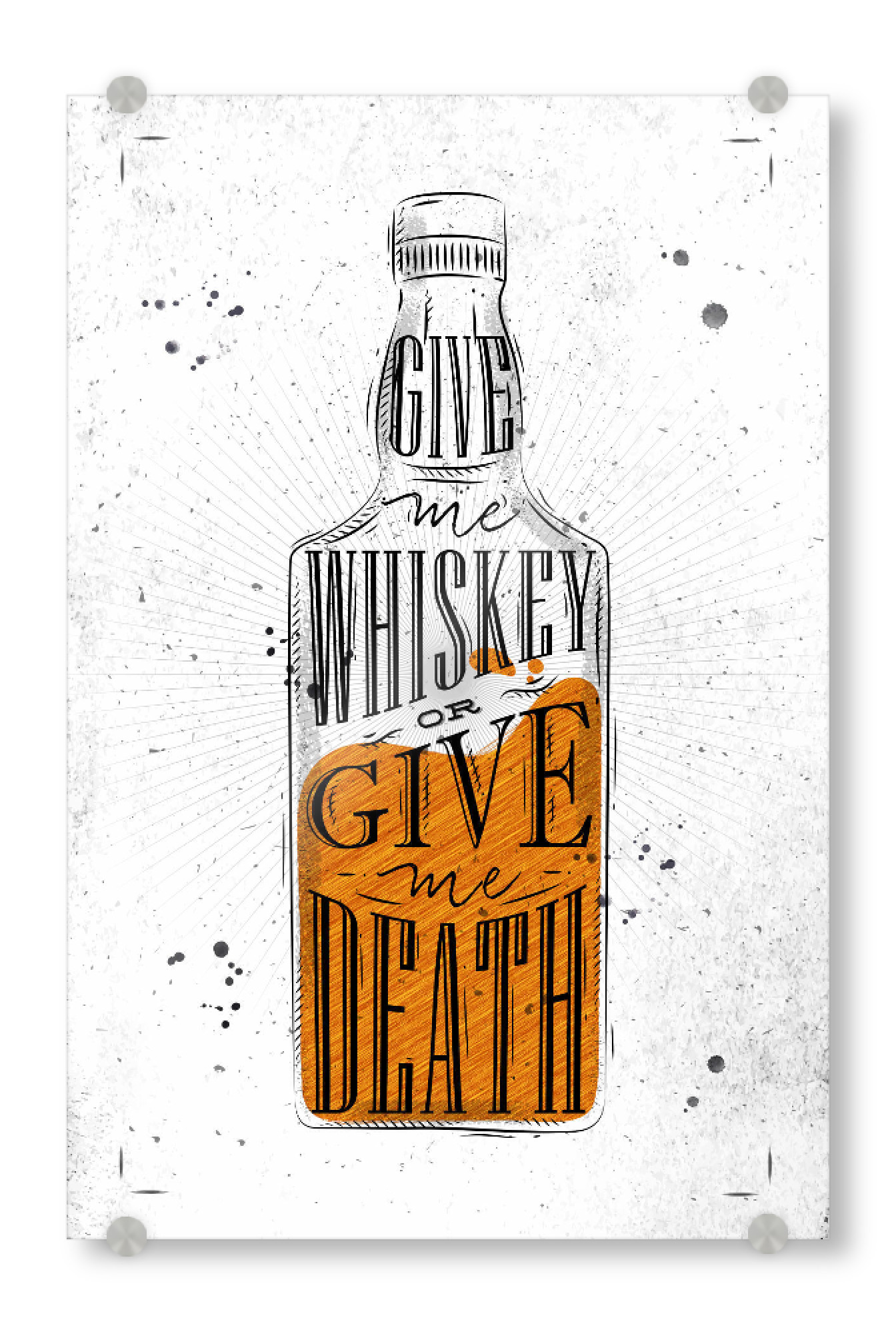Acrylglasbild "Alter Whisky 2" artboxONE - Essen & Trinken,Schwarzweiß