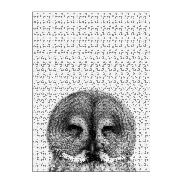 artboxONE Puzzle "Owl bw" artboxONE - Für Kinder,Tiere,Schwarzweiß