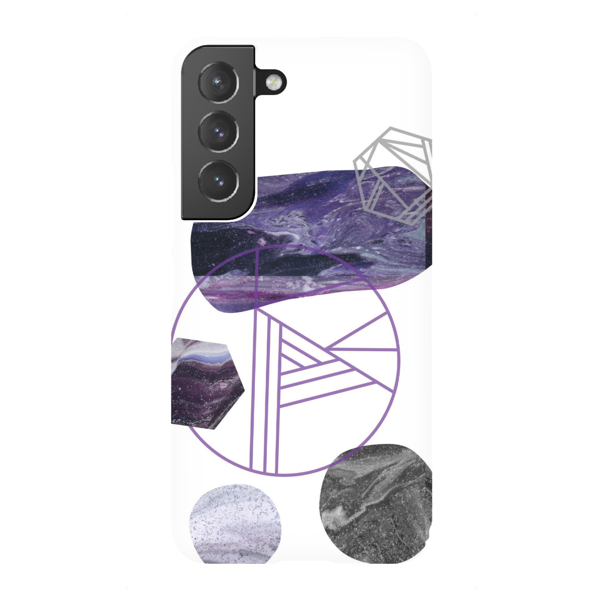Samsung Galaxy "Purple Marble" Premium-Case Handyhülle artboxONE