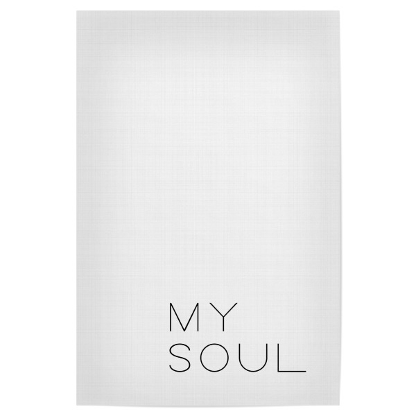 Poster 30x20 cm "My Soul" artboxONE - Typografie,Schwarzweiß