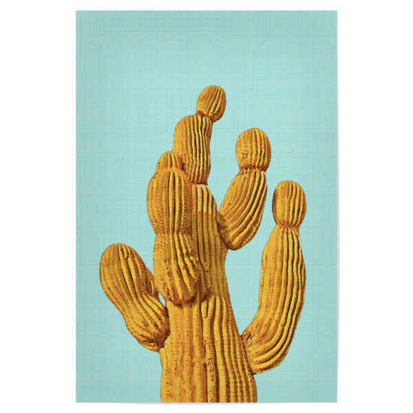 Poster "Yellow Cactus" artboxONE - Natur,Floral,Festivals - Cactus,Cacti,Cactus art,Cactus print,Succulent,Kaktus,Kakteen,Pflanzen,Wüste