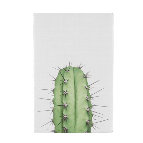 Holzbild "One Cactus" artboxONE - Natur,Floral,Festivals - Kaktus,Kakteen,Pflanze,Stacheln