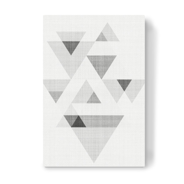 Leinwandbild "Triangles II" artboxONE - Abstrakt,Schwarzweiß,Geometrie