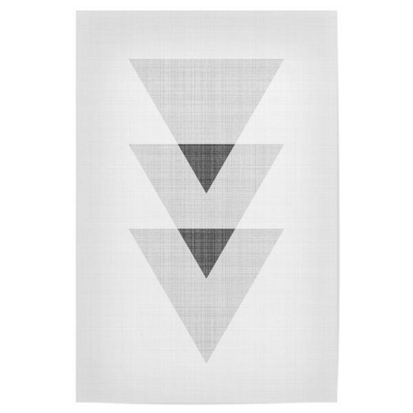 Poster "Triangles 3" artboxONE - Abstrakt,Schwarzweiß,Geometrie