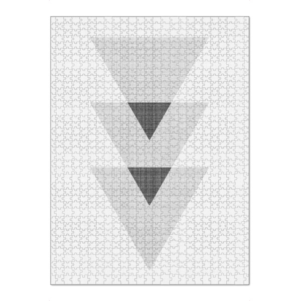 Puzzle Ravensburger "Triangles 3" artboxONE - Abstrakt,Schwarzweiß,Geometrie